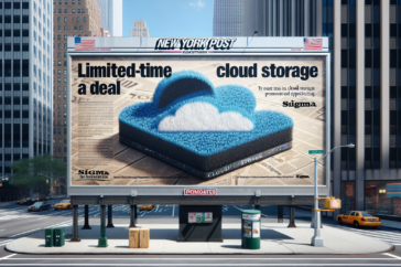 alt_text: "New York Post advert for a limited-time cloud storage deal."