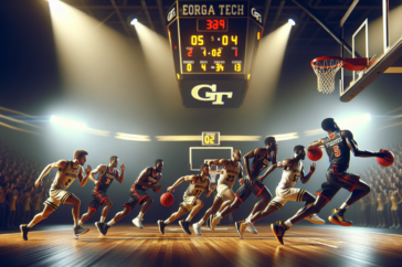 alt_text: Georgia Tech dominates Wofford in a dynamic basketball matchup.