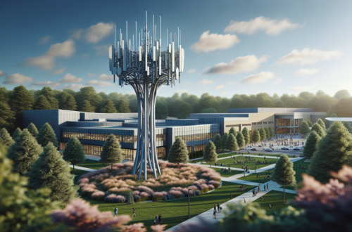 alt_text: People discussing a stealth cell tower proposal at the Fort Worth Documenters Spotlight event.