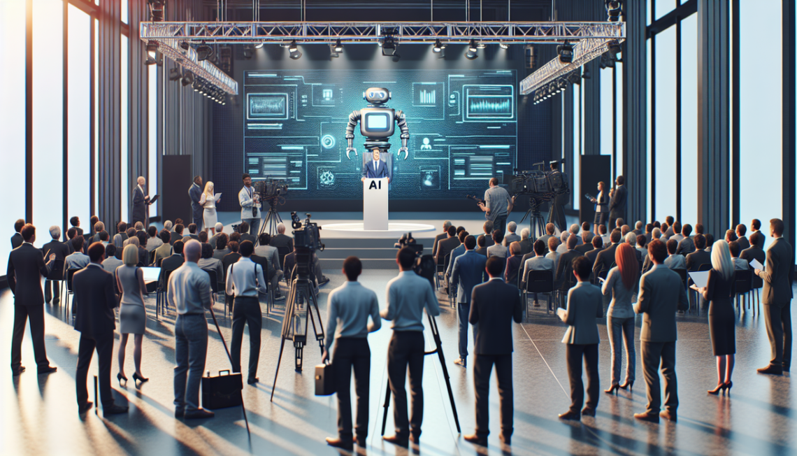 alt_text: "Schaeffler unveils new AI-powered robotics technology at a press event."