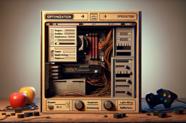 alt_text: Gamer enjoying enhanced visuals with optimized performance settings for a smoother experience.