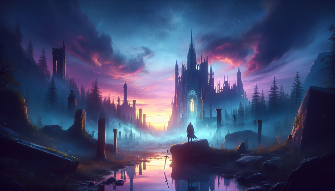 alt_text: Cover for "When MMOs Die: New World’s Content Context" with a fantasy game theme.