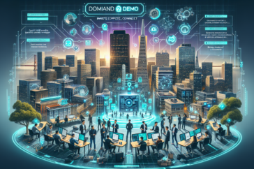 alt_text: A vibrant hackathon banner that reads "Content Context Hackathon: Domains Meet AI."