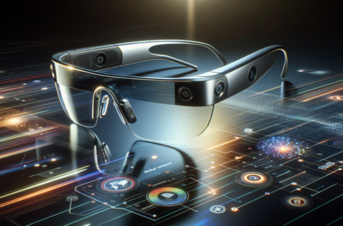 alt_text: "Apple's smart glasses unveiled, revolutionizing wearable tech with bold design."