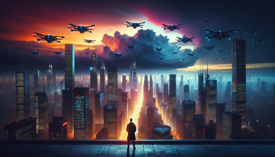 alt_text: A NAS device on a desk, scattered papers, and a stressed person looking at a computer screen.