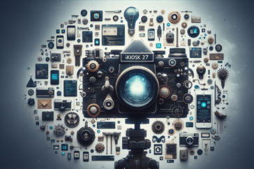 alt_text: Retro film camera with indie app icons floating around, capturing a nostalgic tech vibe.