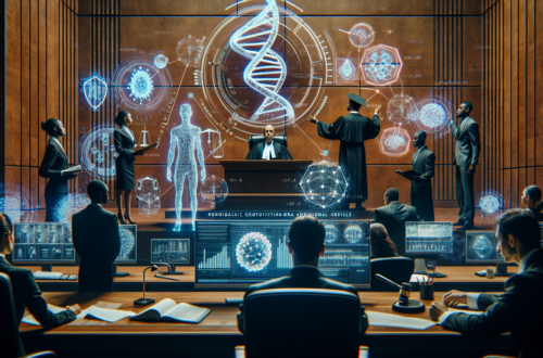 alt_text: A gavel and DNA strand symbolizing the intersection of genetics and legal systems.