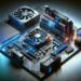 alt_text: "Digital illustration of a new CPU in a motherboard, highlighting its importance for upgrades."