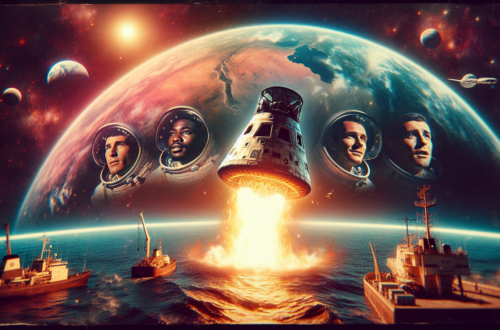 alt_text: Apollo 13 spacecraft and crew, highlighting pivotal crisis and ultimate rescue mission.