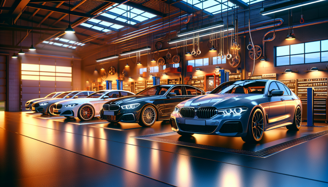 alt_text: European Car Care garage with a mechanic working on a car in Perth.