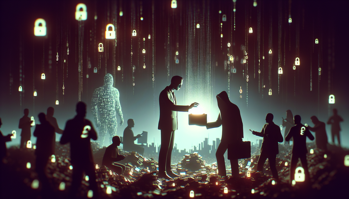 alt_text: Illustration of a smartphone with a shadowy figure symbolizing data privacy concerns.