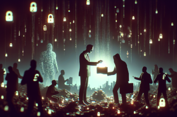 alt_text: Illustration of a smartphone with a shadowy figure symbolizing data privacy concerns.