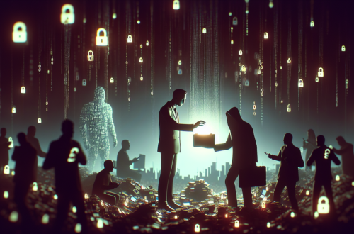 alt_text: Illustration of a smartphone with a shadowy figure symbolizing data privacy concerns.