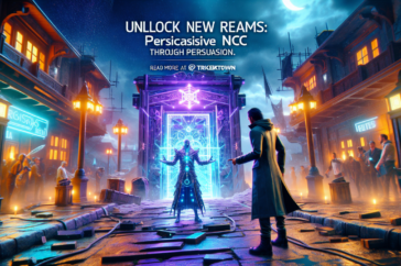 alt_text: Fortnite characters engage with AI-powered NPCs in a futuristic setting.